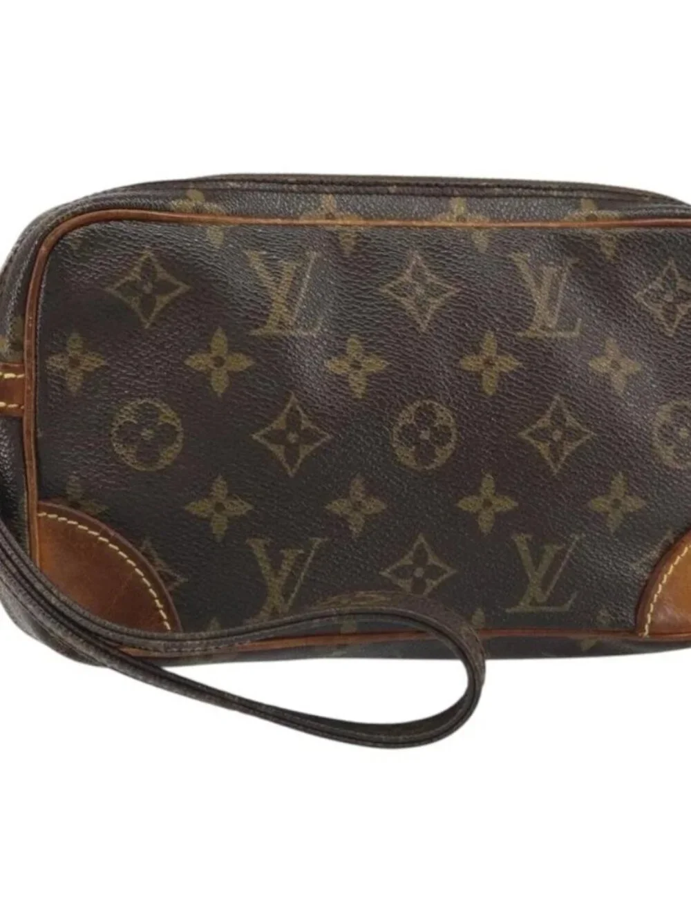 LOUIS VUITTON Monogram Marly Dragonne PM Clutch Bag M51827 LV Auth 166581